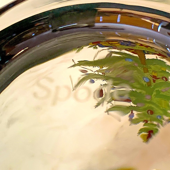 SPODE CHRISTMAS TREE STEMLESS WINE GLASS 18 oz NEW - Picture 6 of 6